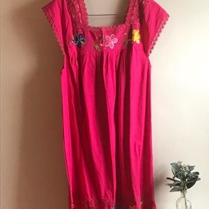 Mexican embroidered dress